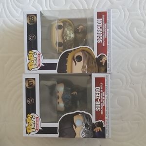 Funko Pop! Mortal Kombat Scorpion #1055 & Sub-Zero #1057